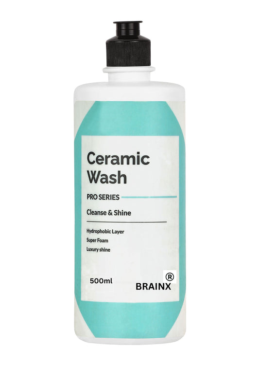 Brainx Car Ceramic Wash, 500ml, Windscreen Washer Antifreeze, Automotive Glass Cleaner with Antifreeze Protection (500ml)