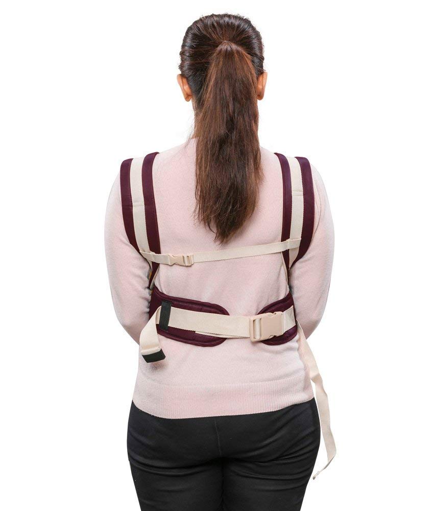Wildshopperz Baby Carrier Bag/Adjustable Hands Free 4 in 1 Baby/Baby Safty Belt/Child Safety Strip/Baby Sling Carrier Bag/Baby Back Carrier Bag (Navy Blue) Front Carry Facing